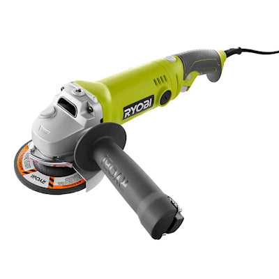 ESMERILADORA ANGULAR DE 4 1/2" CON MANGO TRASERO GIRATORIO DE 900 WATTS RYOBI