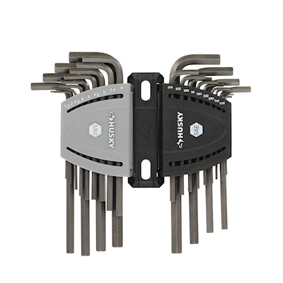 JUEGO DE LLAVES HEXAGONALES ACERO HUSKY 26 PIEZAS