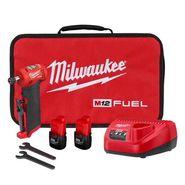 ESMERILADORA 1/4" DE ANGULO RECTO CON 2 BATERÍAS M12 FUEL