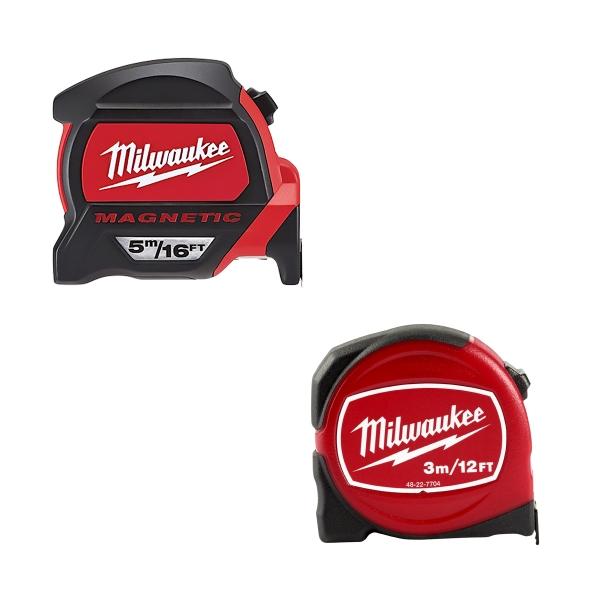 COMBO FLEXOMETROS MILWAUKEE (5M MAGNETICO + 3.5M CONTRACTOR)