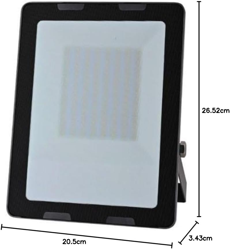 Tecnolite Reflector LED Exterior 100 W, Luz de Día, IP65, IK07, No Atenuable, LED integrado