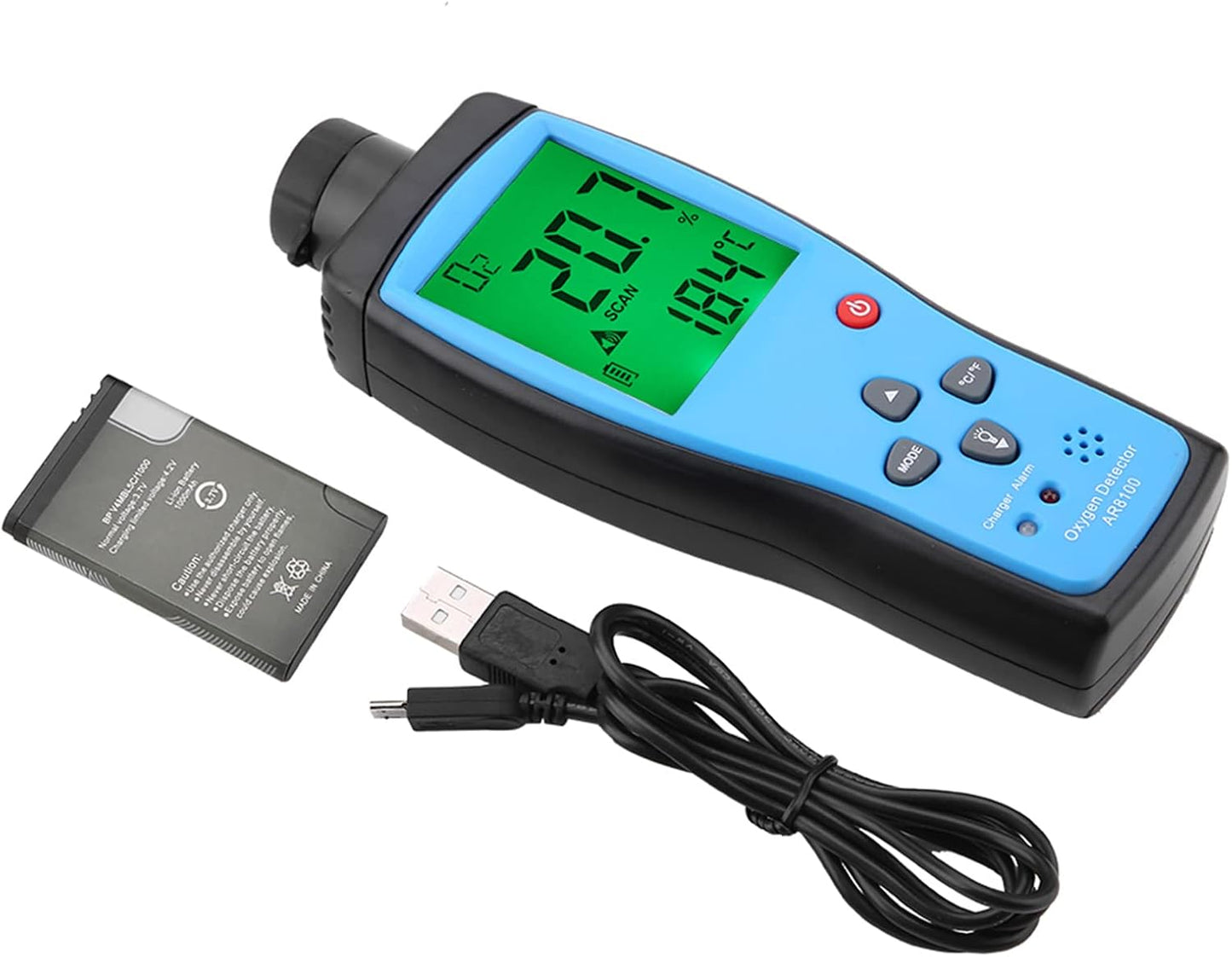AR8100 - Detector de oxígeno recargable de mano para la industria al aire última intervensión -240 V