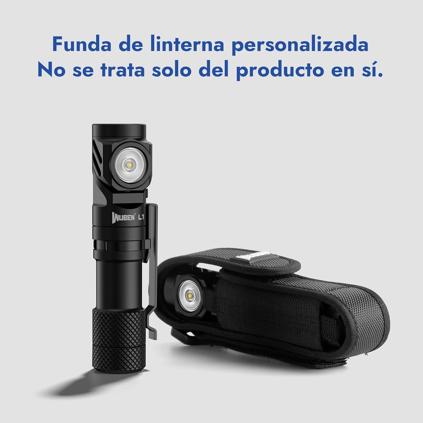 WUBEN L1 Linternas LED Alta Potencia 2000 Lúmenes, Linterna LED Recargable USB Táctica Militar Potente, Linterna Pequeña