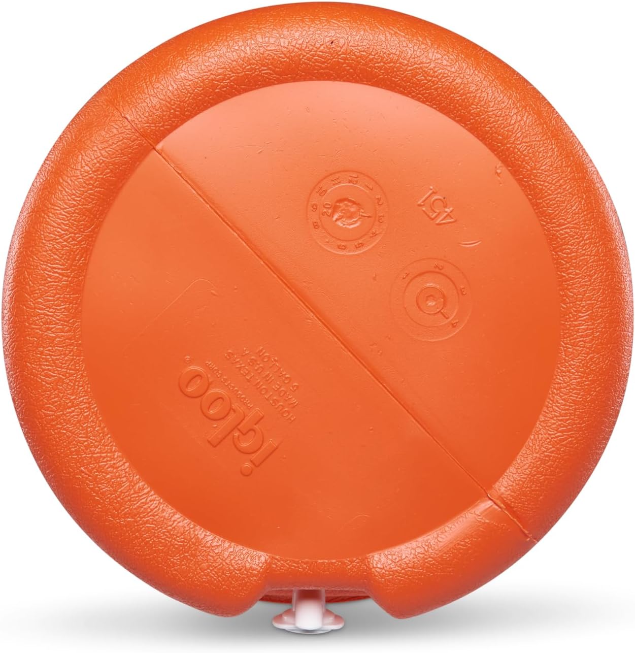 Igloo - Dispensador portátil de agua para bebidas deportivas de 5 galones con tapa plana, naranja brillante