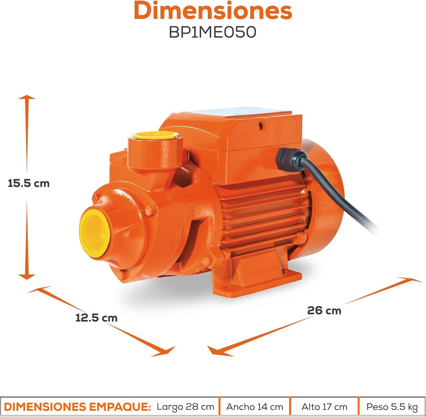 EVANS Bomba Periférica 0.5 Hp - BP1ME050