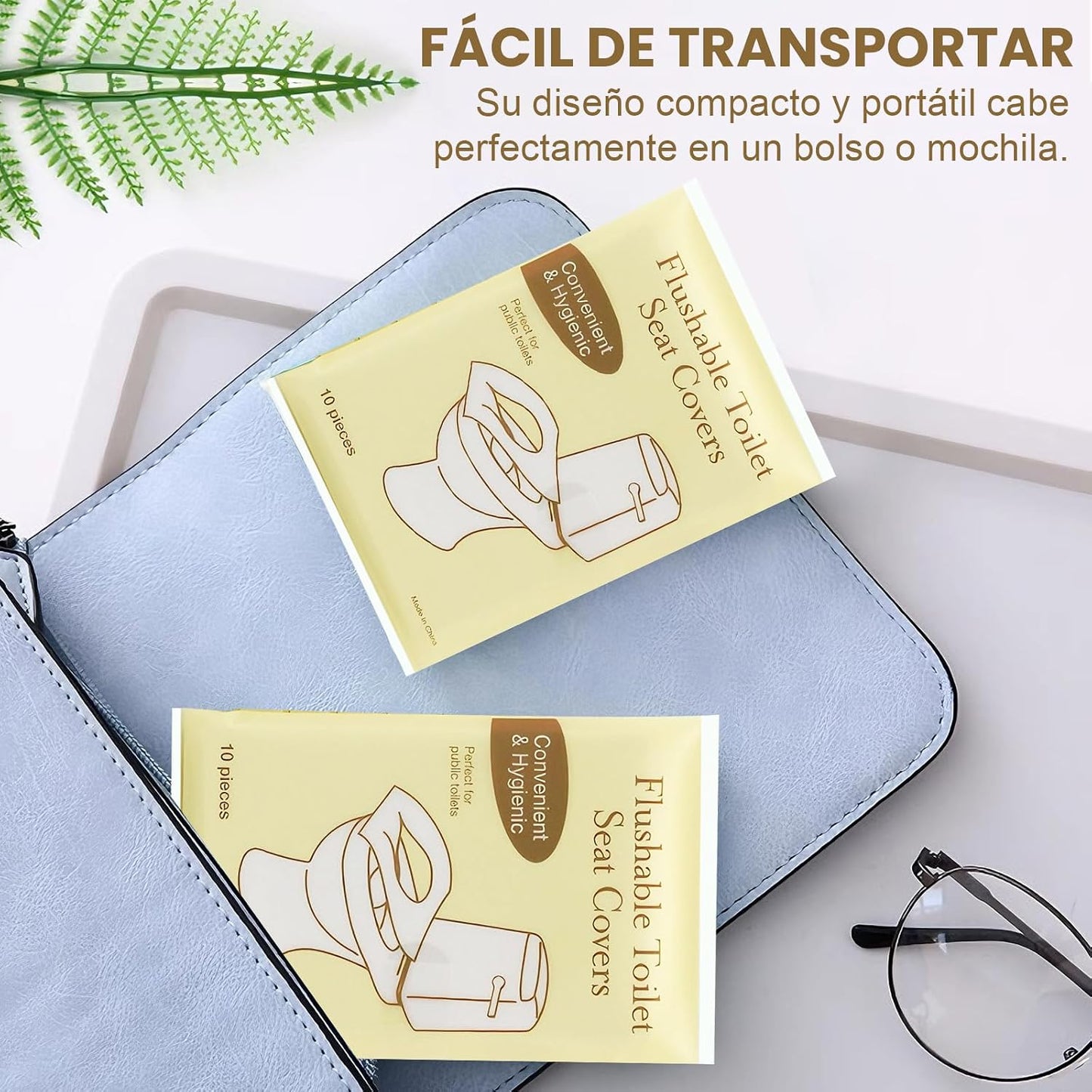 Fundas Desechables para Asiento de Inodoro 150 Pcs, Cubre Asiento Inodoro Desechable de Papel Espeso, Cubre Asiento Inod