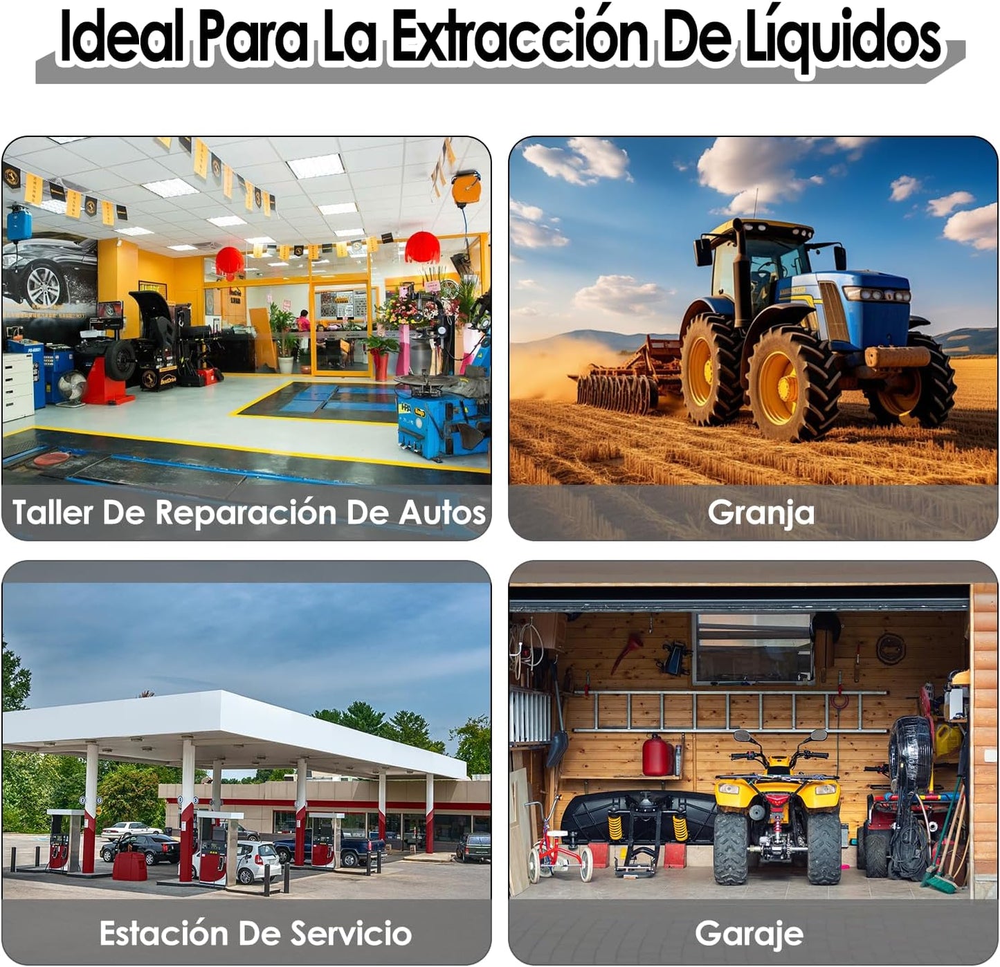 Bomba de Tambor para Bidón de 15 a 55 Galones, Manual de Aceite de 7 GPM