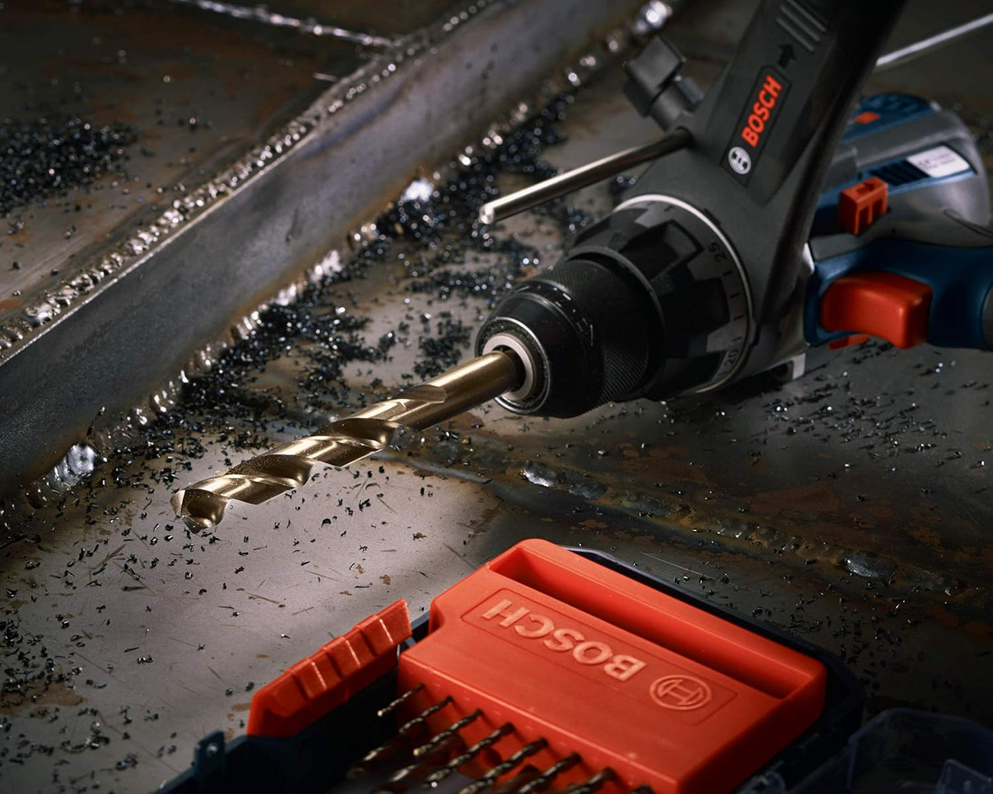 BOSCH CO2139B 1 pieza 3/16 pulgadas x 3-1/2 pulgadas. Broca de metal Cobalt M42 con vástago de tres planos para aplicaci