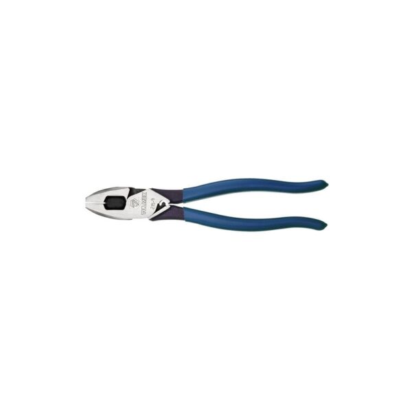 Pinza de Electricista Alta Palanca con Jalador de Guías y Compresor de Terminales