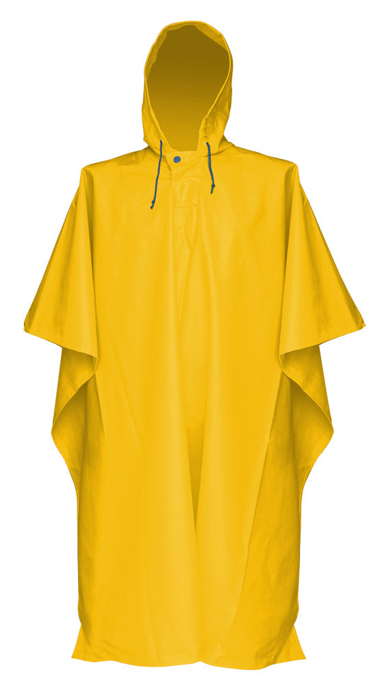 Impermeable tipo capamanga amarilla corta