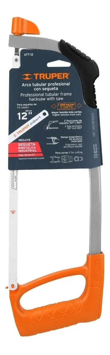 Arco Profesional Tubular Para Segueta 12', Truper, 10234
