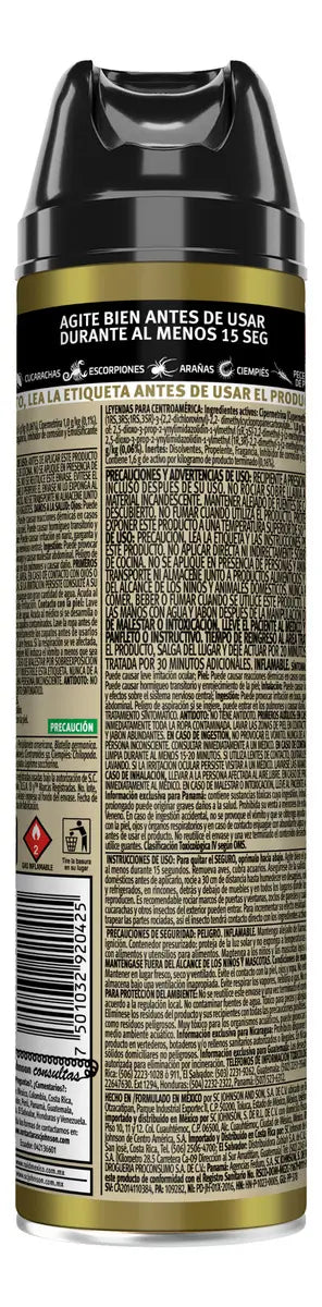 Insecticida en Aerosol Mata Cucarachas Raid Max 285ml