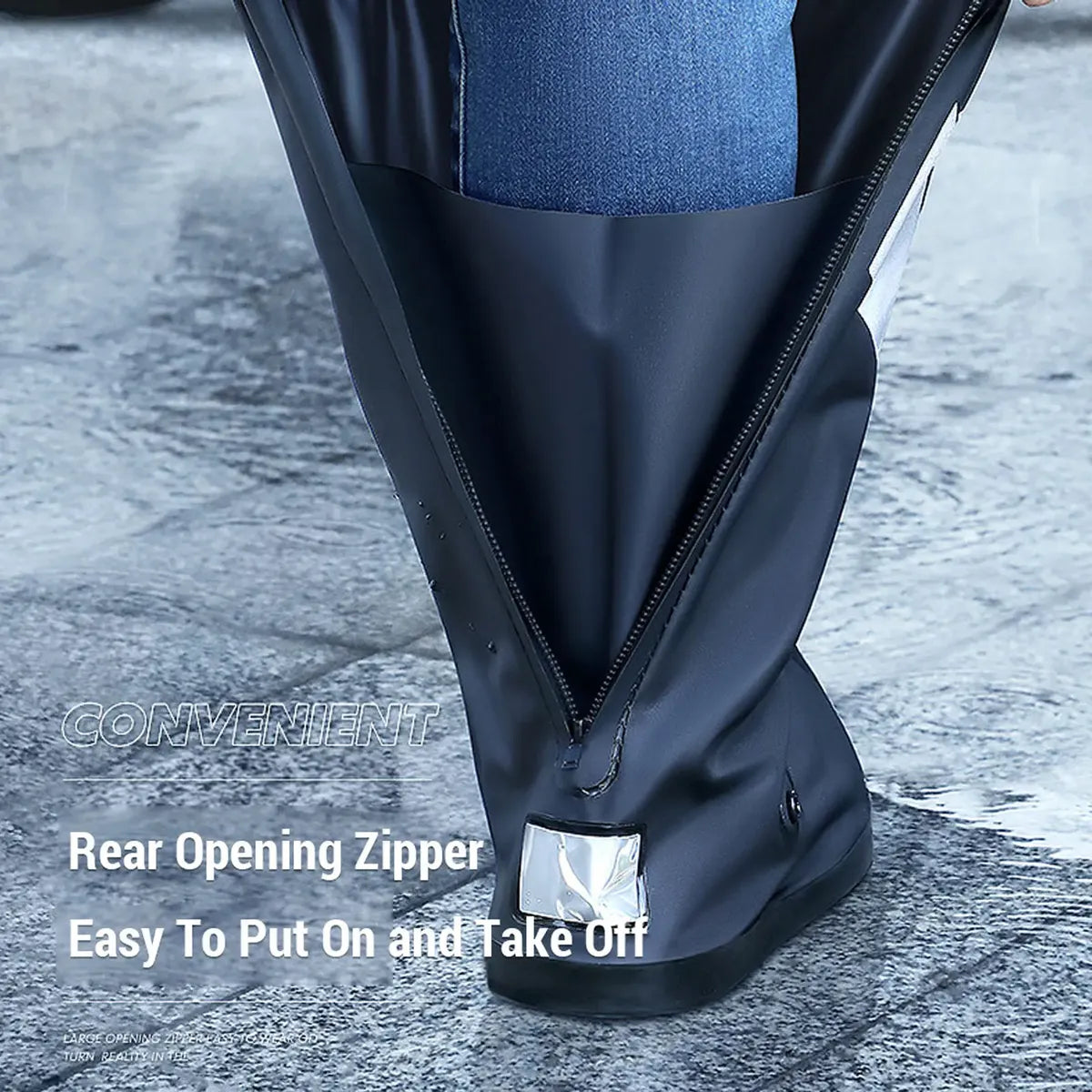 Rain Shoe Cover High Tube Pvc Waterproof Covers Reusable