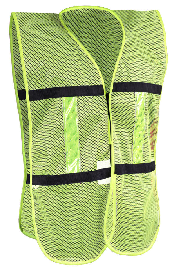 Chaleco de malla con bies de alta visibilidad