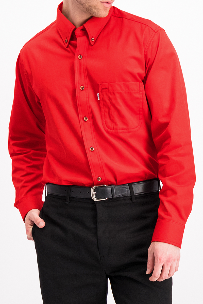 CAMISA CASUAL MANGA LARGA RAYAS VINO CABALLERO