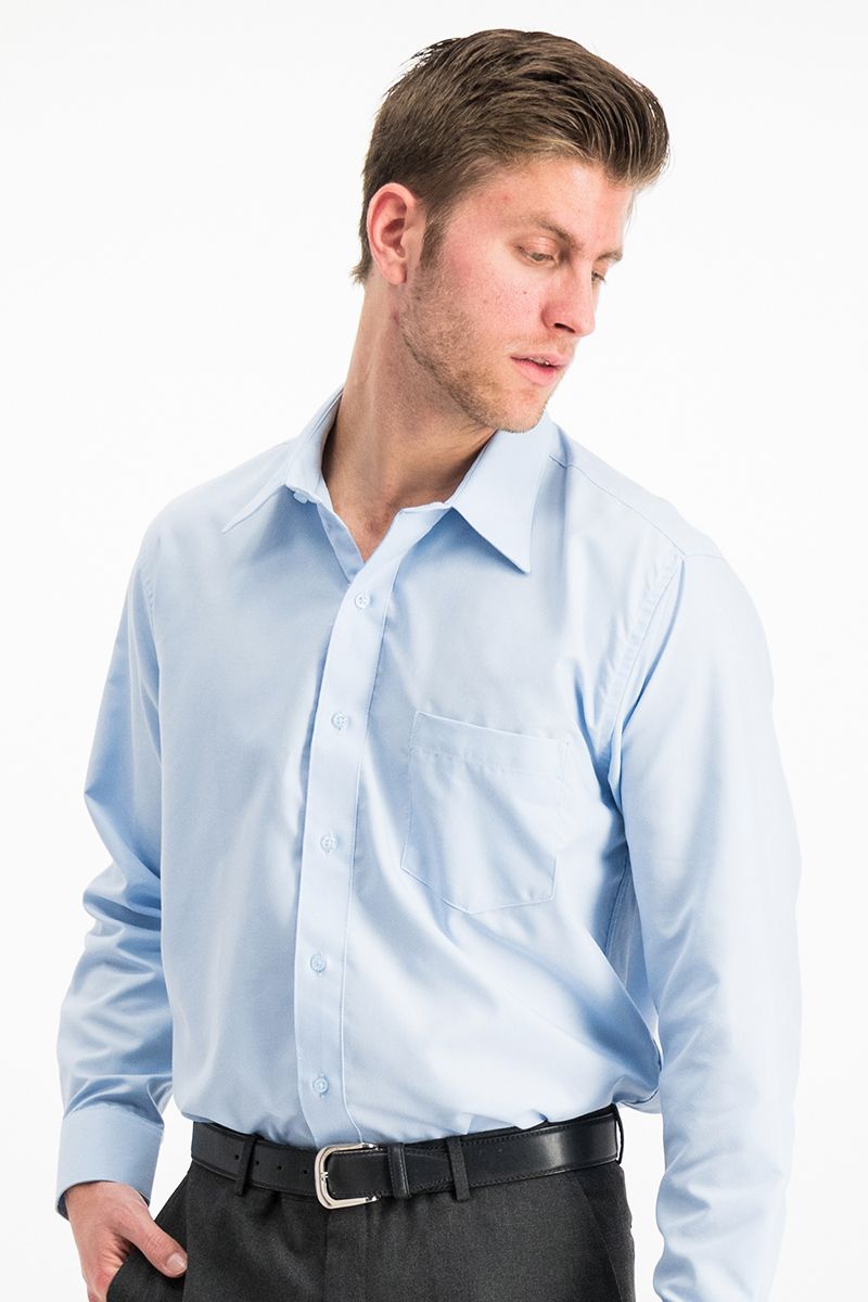 CAMISA VESTIR MANGA LARGA LINEA ORO BLANCO CABALLERO