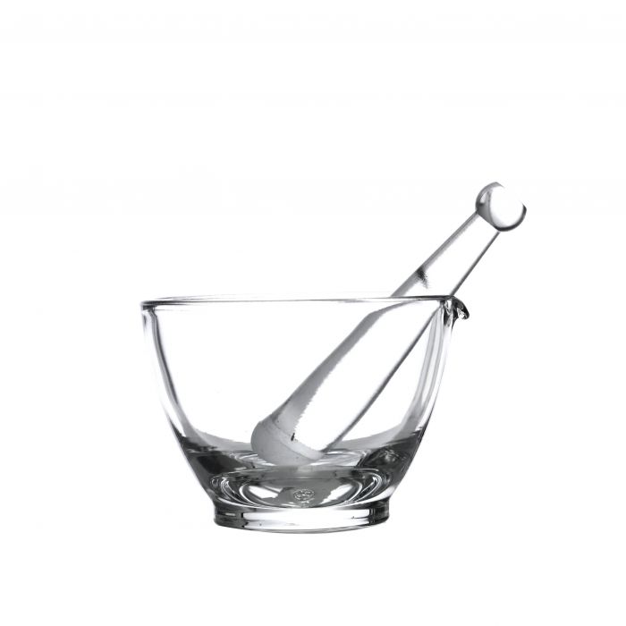 MORTERO Y PISTILO DE VIDRIO DE 150 X 110MM. KAVALIER