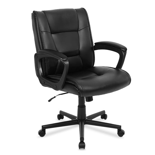 Silla Ejecutiva Office Depot Cuero Vegano Negro