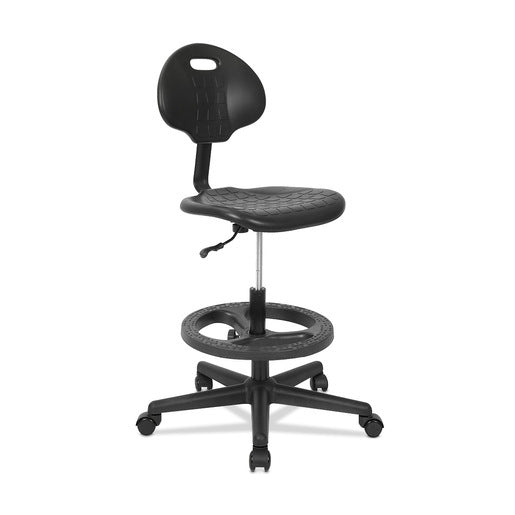 Silla de Trabajo Alta Office Depot Poliuretano Negro