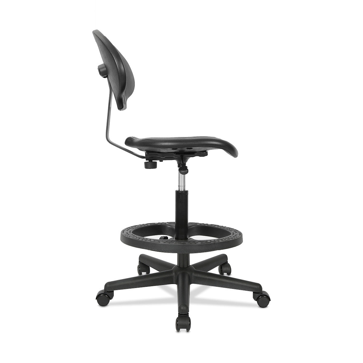 Silla de Trabajo Alta Office Depot Poliuretano Negro