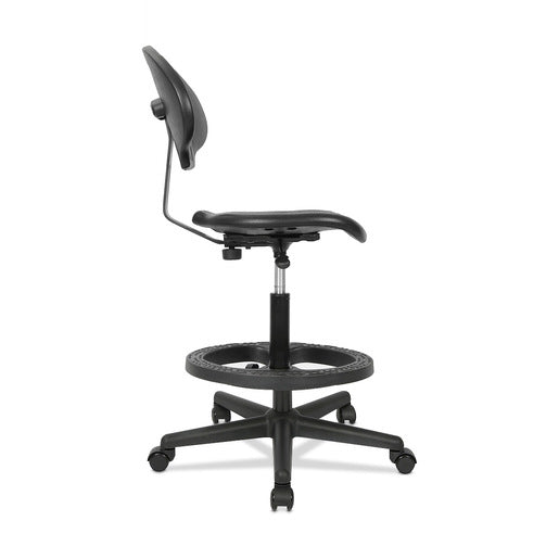 Silla de Trabajo Alta Office Depot Poliuretano Negro