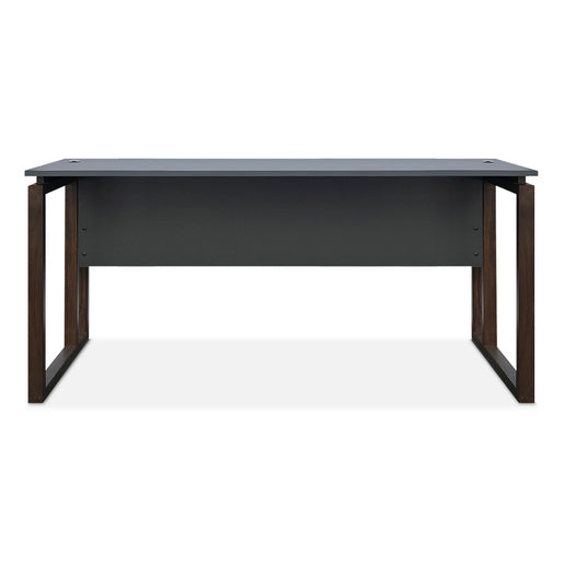 Escritorio para Oficina Skanor Tablero Termofusionado Gris Nogal 150 x 70 cm