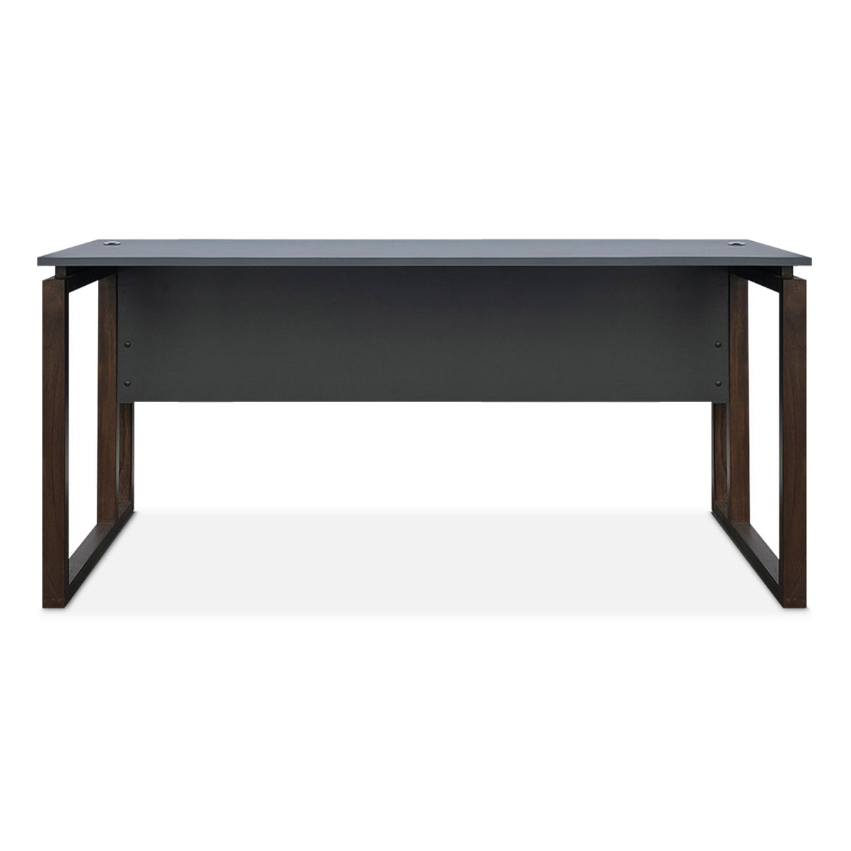 Escritorio para Oficina Skanor Tablero Termofusionado Gris Nogal 150 x 70 cm
