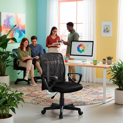 Silla de Oficina 4Tune Mesh Negro