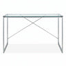 Escritorio Minimalista Sky Desk Vidrio Templado Gris