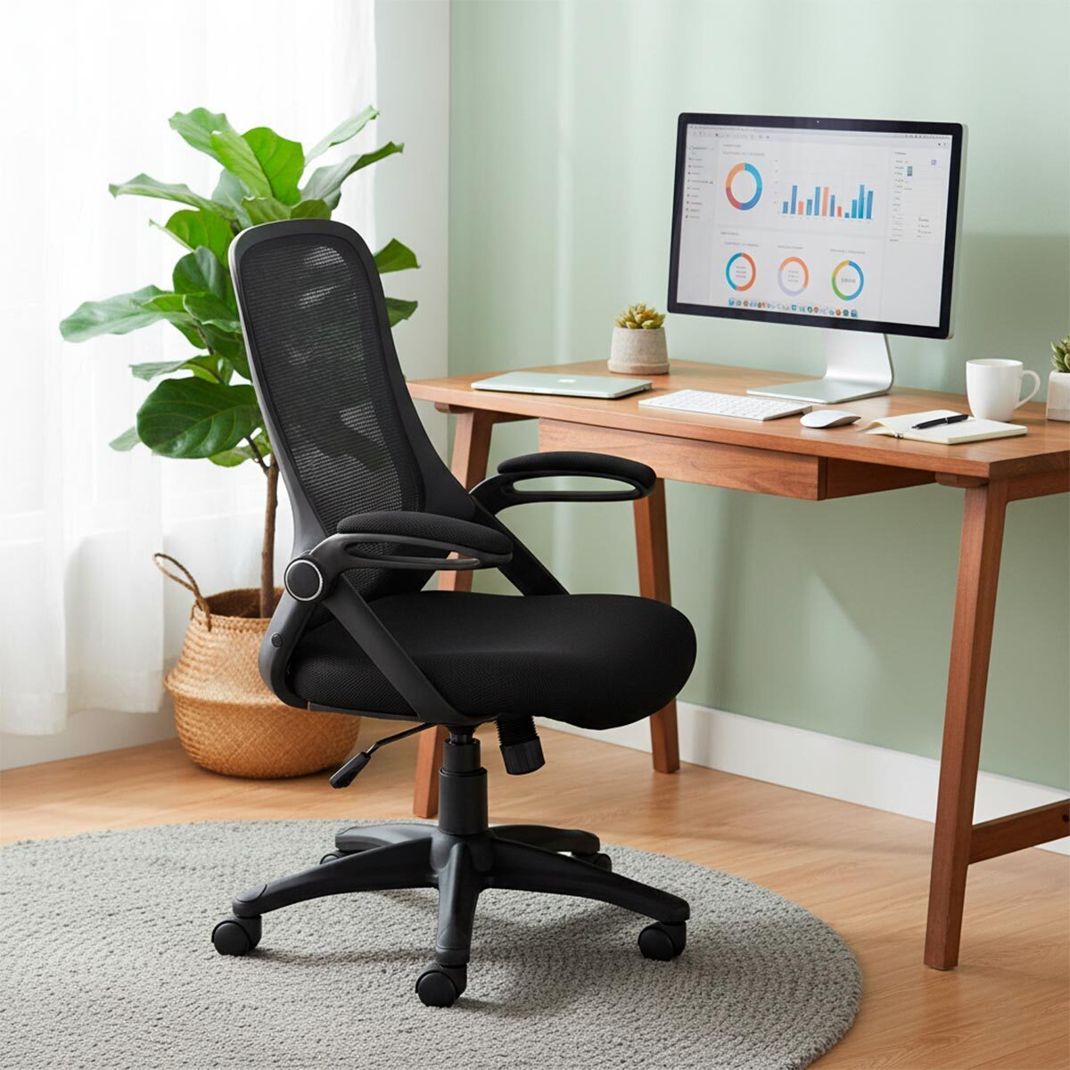 Silla Ergonómica de Oficina 4Tune Mesh Negra