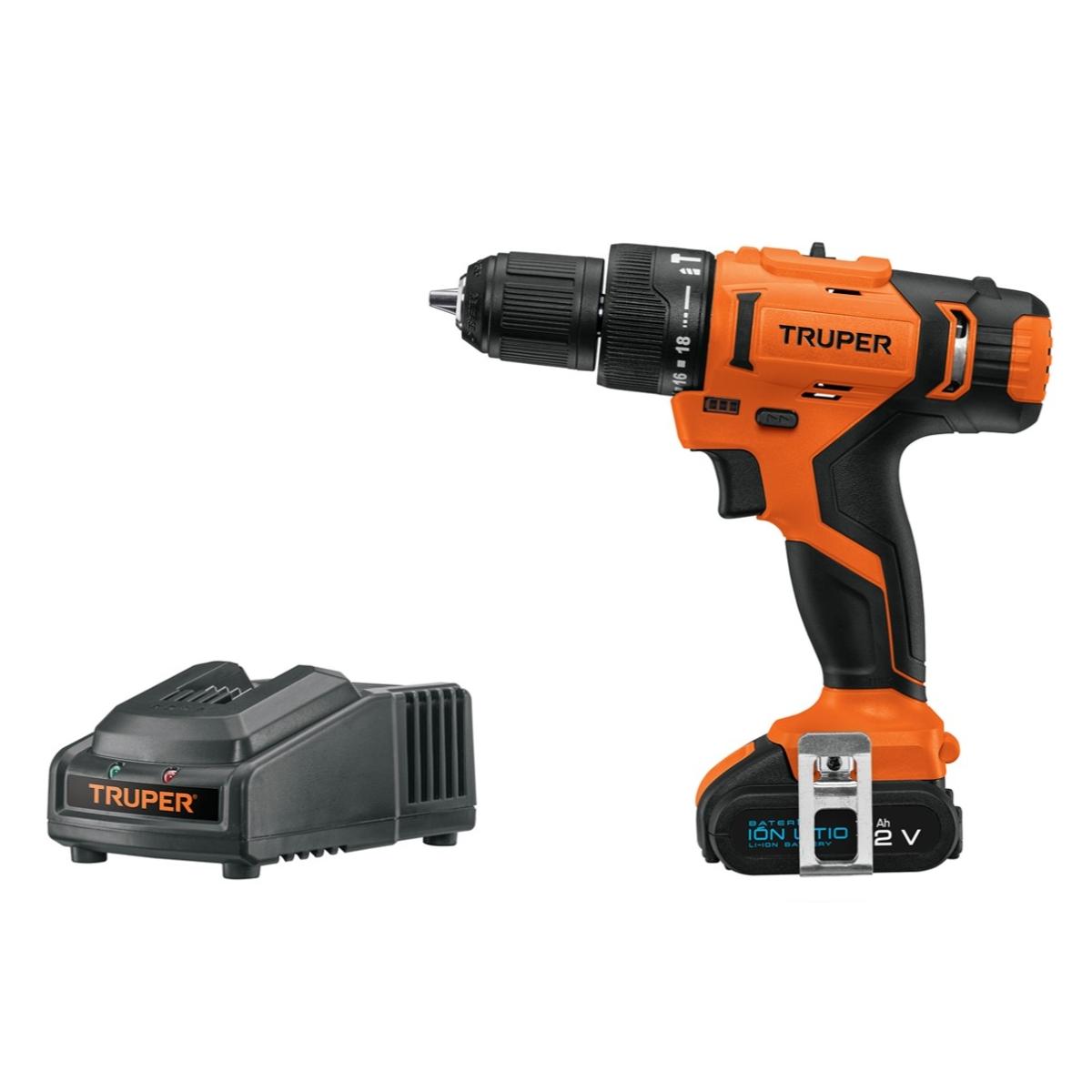 KIT ROTOMARTILLO 12V 3/8" 1 BATERÍA 2 AH Y CARGADOR