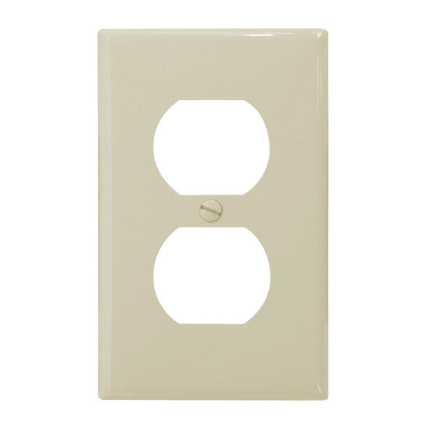 PLACAS PARA CONTACTO DÚPLEX PARA PARED DE PLÁSTICO MARFIL 10 PIEZAS