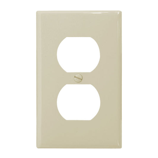 PLACAS PARA CONTACTO DÚPLEX PARA PARED DE PLÁSTICO MARFIL 10 PIEZAS