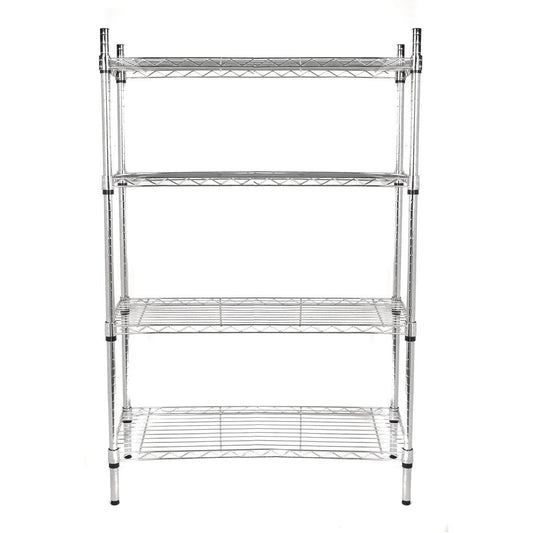 ESTANTE METAL 4 NIVELES 635 KG DE CARGA 137 X 90.6 X 35.5 CM CROMADO