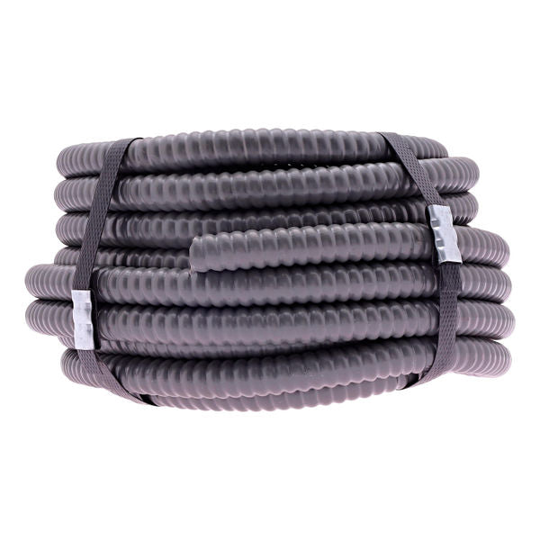 ROLLO DE MANGUERA CONDUIT FLEXIBLE TIPO LIQUIDTIGHT DE 3/8 DE PULGADA 10 METROS GRIS