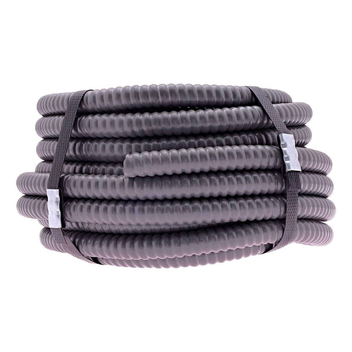 ROLLO DE MANGUERA CONDUIT FLEXIBLE TIPO LIQUIDTIGHT DE 3/8 DE PULGADA 10 METROS GRIS