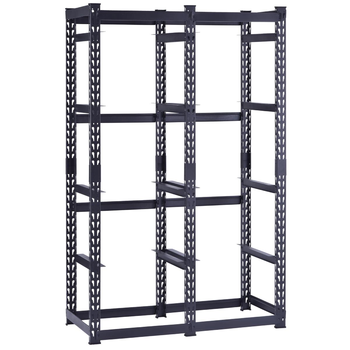 ESTANTE ACERO 5 NIVELES 180 KG DE CARGA 127 X 60.96 X 198.12 CM FÁCIL ARMADO