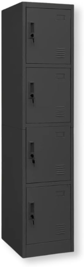 EKE Locker Metalico 185 X 38 X 45 Grande Almacenamiento Resistente Lockers Casilleros de Metal con Llave para Oficina Es