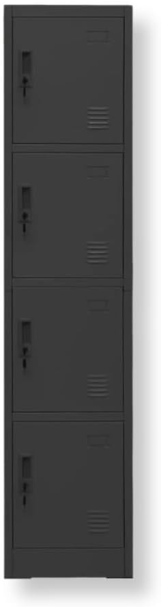 EKE Locker Metalico 185 X 38 X 45 Grande Almacenamiento Resistente Lockers Casilleros de Metal con Llave para Oficina Es