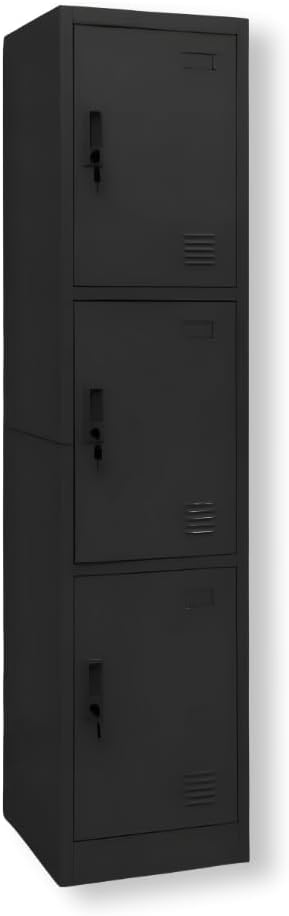 EKE Locker Metalico 185 X 38 X 45 Grande Almacenamiento Resistente Lockers Casilleros de Metal con Llave para Oficina Es