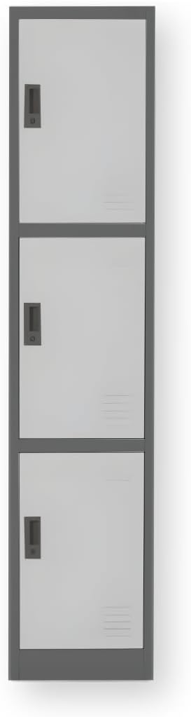 EKE Locker Metalico 185 X 38 X 45 Grande Almacenamiento Resistente Lockers Casilleros de Metal con Llave para Oficina Es