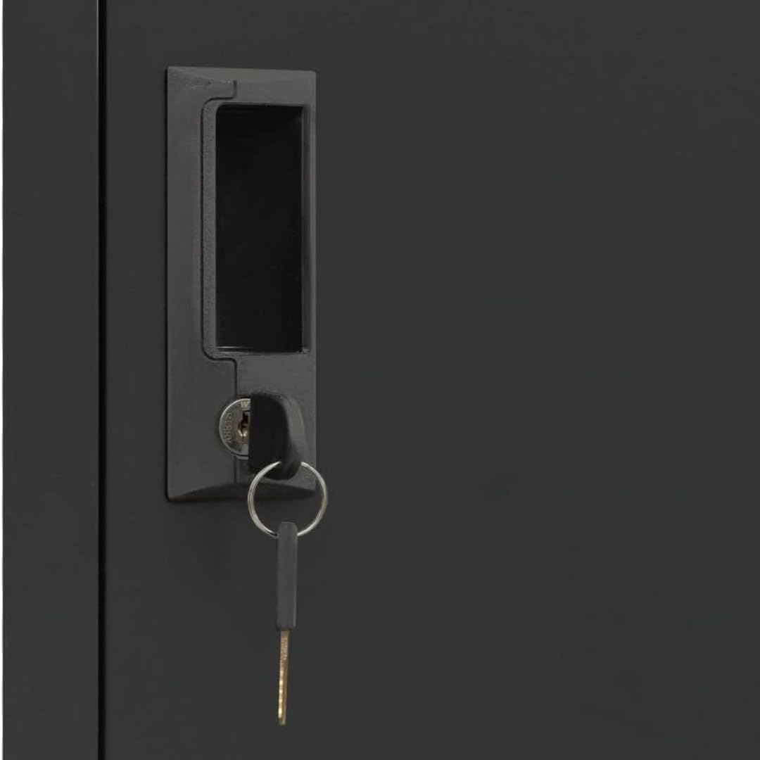 EKE Locker Metalico 185 X 38 X 45 Grande Almacenamiento Resistente Lockers Casilleros de Metal con Llave para Oficina Es