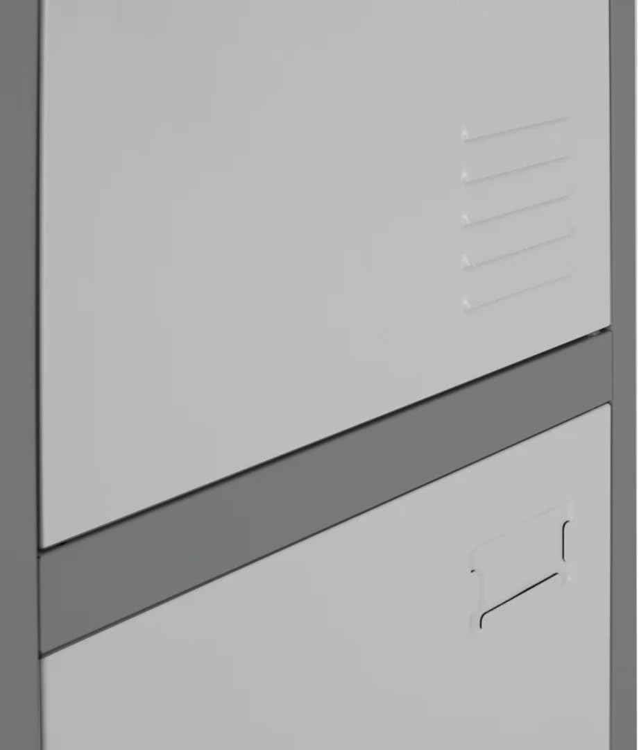 EKE Locker Metalico 185 X 38 X 45 Grande Almacenamiento Resistente Lockers Casilleros de Metal con Llave para Oficina Es