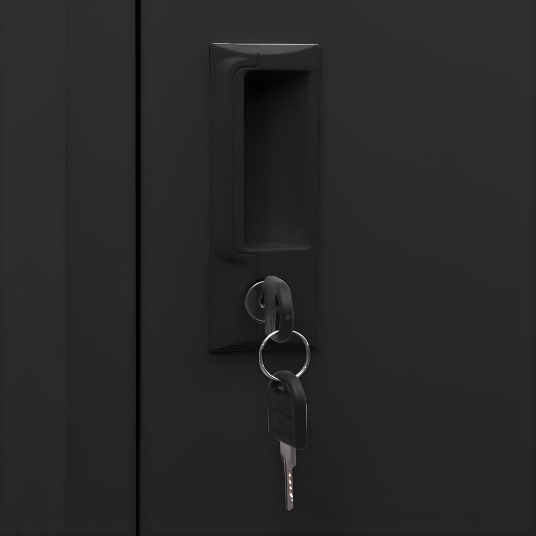 EKE Locker Metalico 185 X 38 X 45 Grande Almacenamiento Resistente Lockers Casilleros de Metal con Llave para Oficina Es