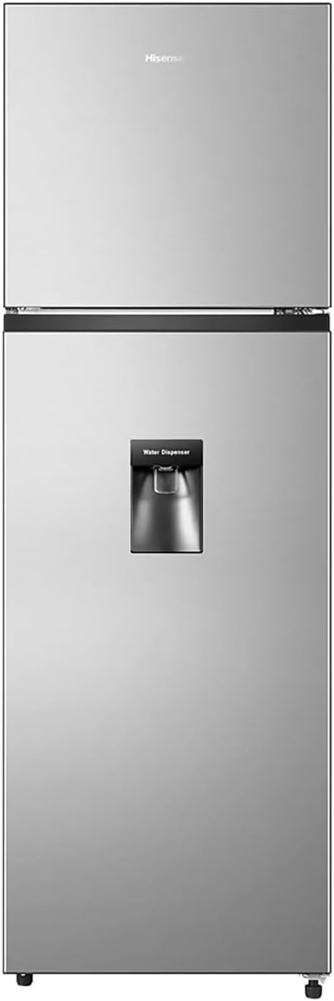 Hisense RT90N6WKX2-Refrigerador Top mount, 9 pies cúbicos con Dispensador de Agua, No Frost, Multi Air Flow, 55x56x168cm
