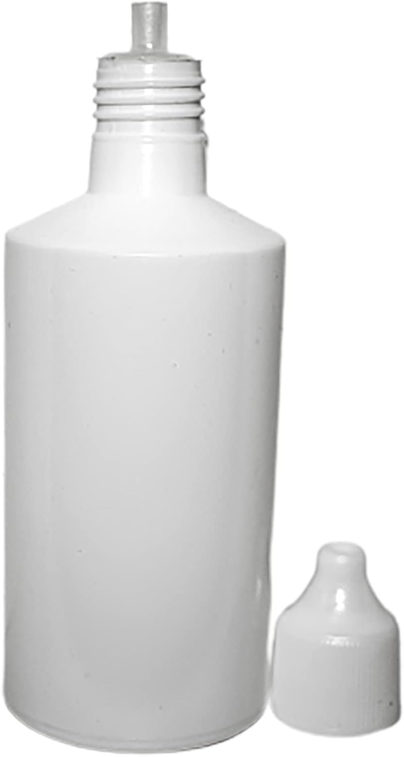 50 Gotero Polietileno Farmaceutico Blanco Tapa Inserto 60 Ml