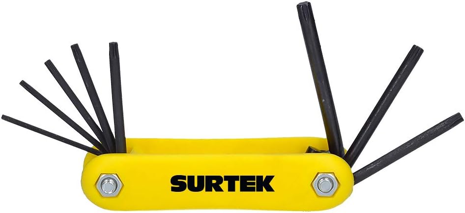 Surtek ALLFTNP8 Juego de llaves hexagonales torx tipo navaja, 8 piezas