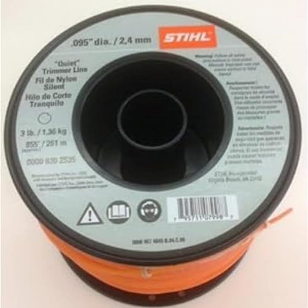 Stihl 0000 930 2535 Hilo de Corte Redondo 2,4 mm x 253 Metros en Color Naranja