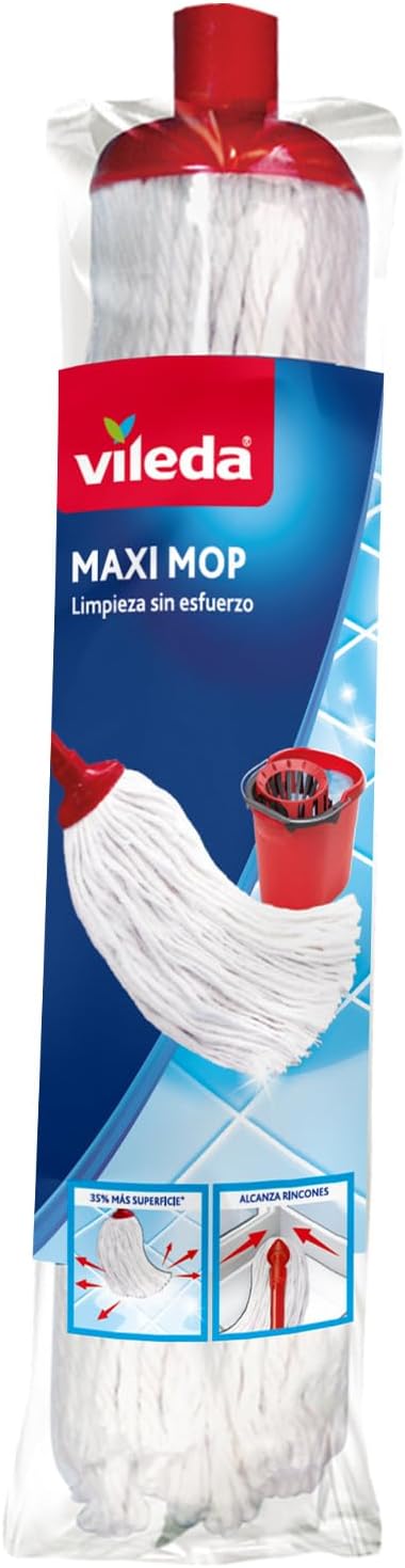 Vileda Repuesto Trapeador de Algodón, Maxi Mop