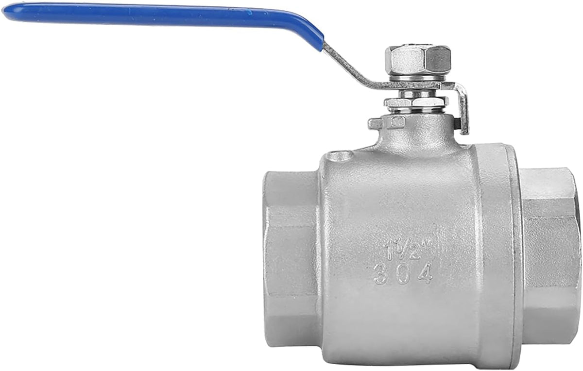 304 Acero Inoxidable 1-1/2 DN40 Válvula de Bola de Dos Piezas 1000 Wog, Apertura Rápida para Control de Agua, Aceite y G